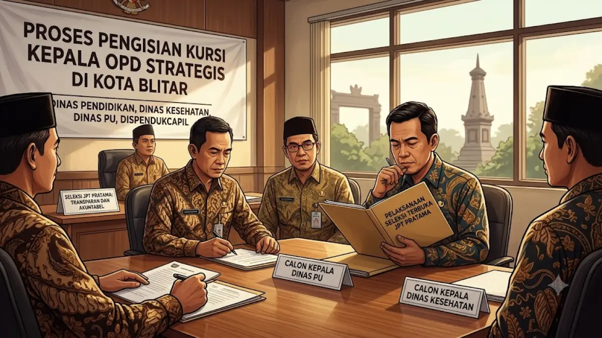 Pemkot Blitar Siapkan Tiga Nama Calon Terbaik untuk Enam Jabatan Strategis