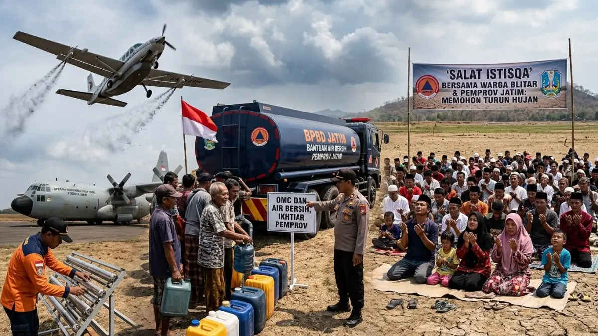 Pemprov Jatim Siapkan Strategi Tangkal Kekeringan di Blitar, Warga Dihimbau Laksanakan Salat Istisqa