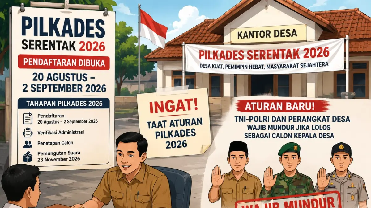 Pendaftaran Pilkades 2026 Resmi Dibuka, Dilengkapi Aturan Baru untuk Meningkatkan Kualitas Demokrasi di Blitar