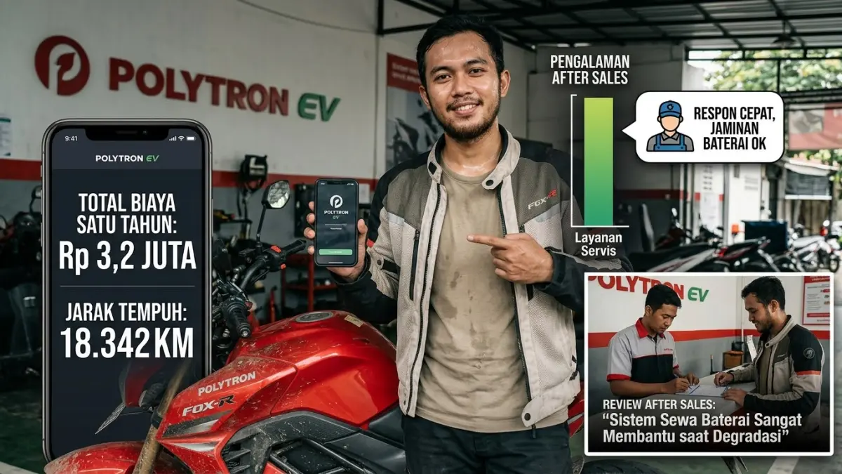 Pengalaman Setahun Menggunakan Motor Listrik Polytron Fox R: Biaya dan Kelemahan yang Perlu Diketahui