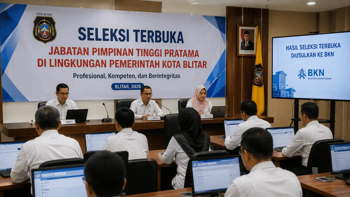 Pengisian Jabatan Pemkot Blitar Menuju Tahap Akhir, Wali Kota Segera Tentukan Pejabat Definitif