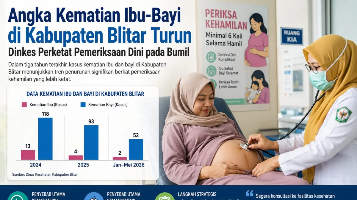 Peningkatan Layanan Kesehatan: Angka Kematian Ibu dan Bayi di Blitar Menurun Signifikan
