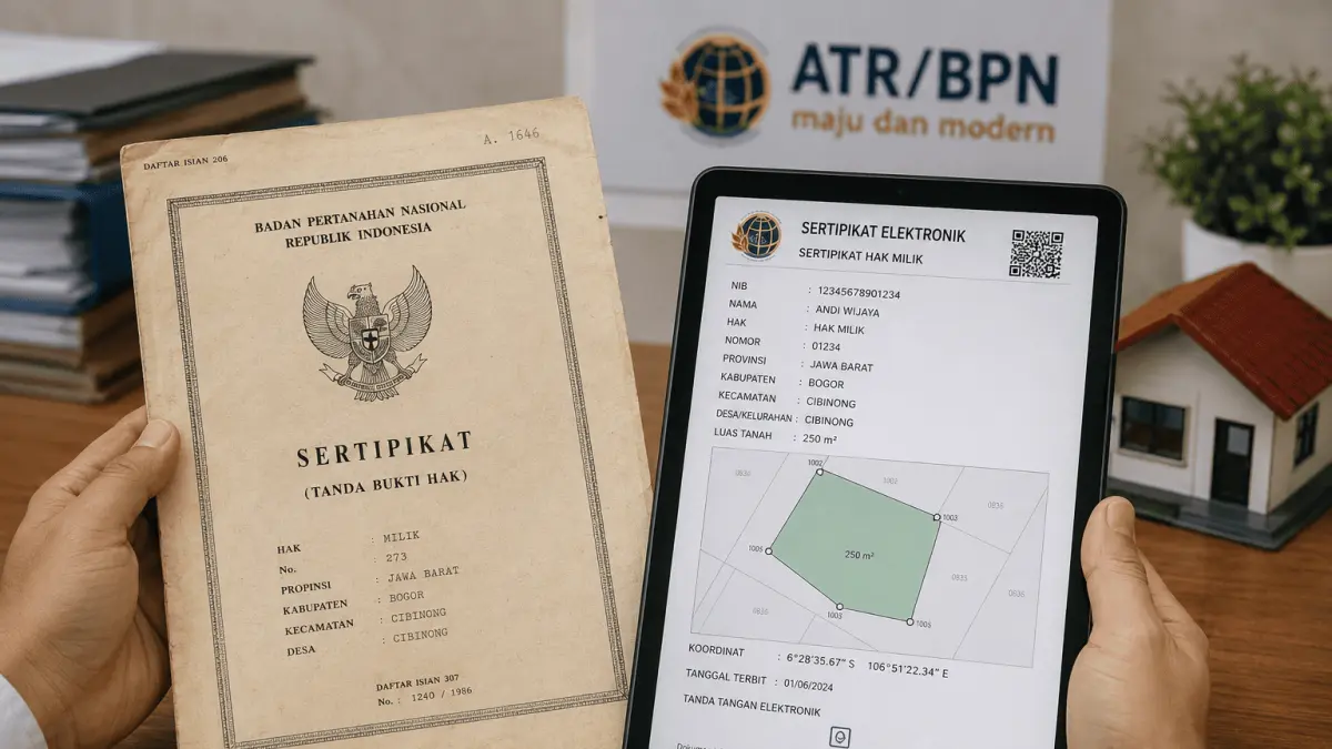 Pentingnya Beralih ke Sertifikat Tanah Elektronik bagi Pemilik Sertifikat Lama di Blitar