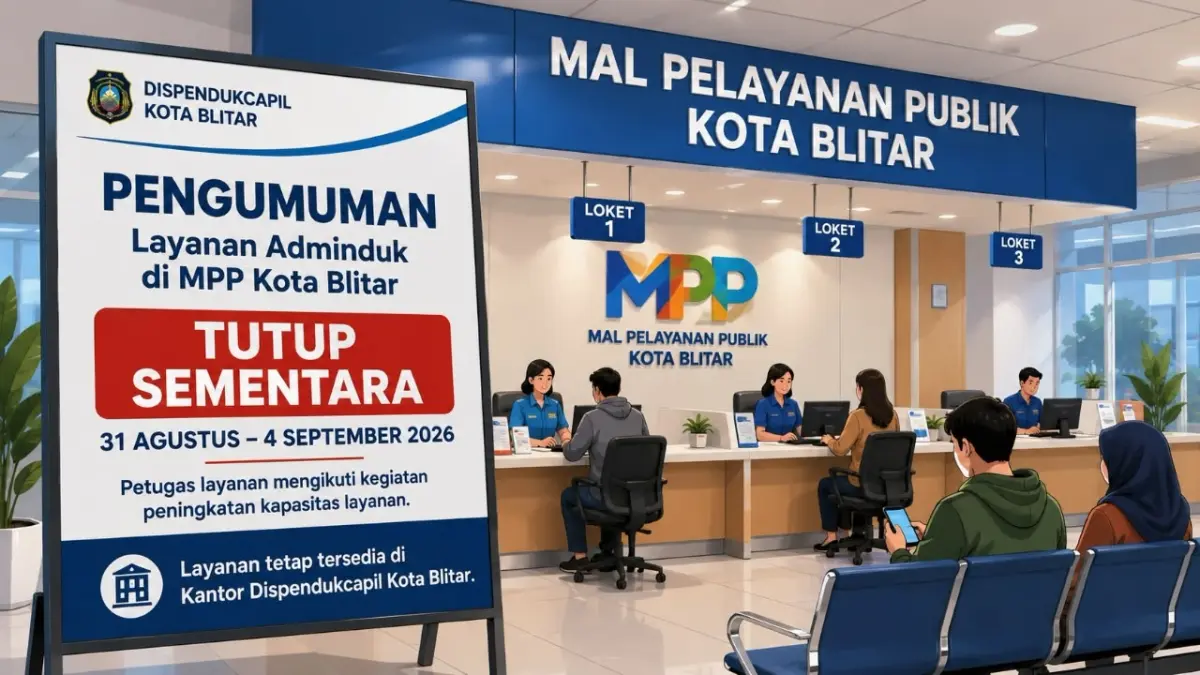 Pentingnya Pemahaman: Dispendukcapil Kota Blitar Sementara Tutup Layanan di MPP Selama Lima Hari