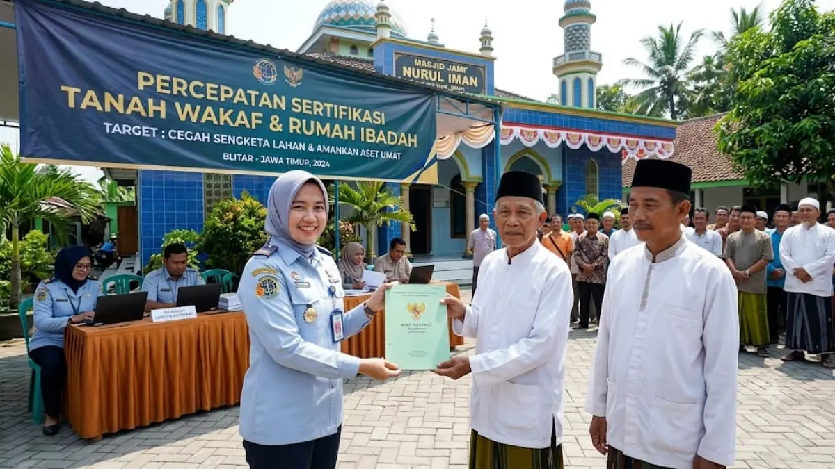 Percepatan Sertifikasi Tanah Wakaf dan Rumah Ibadah: Upaya Mencegah Sengketa Lahan di Blitar