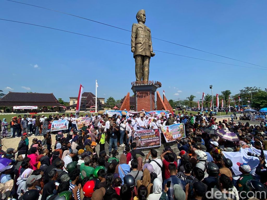 Peternak Blitar Gelar Aksi Protes dan Bagikan 1 Juta Telur Gratis untuk Warga
