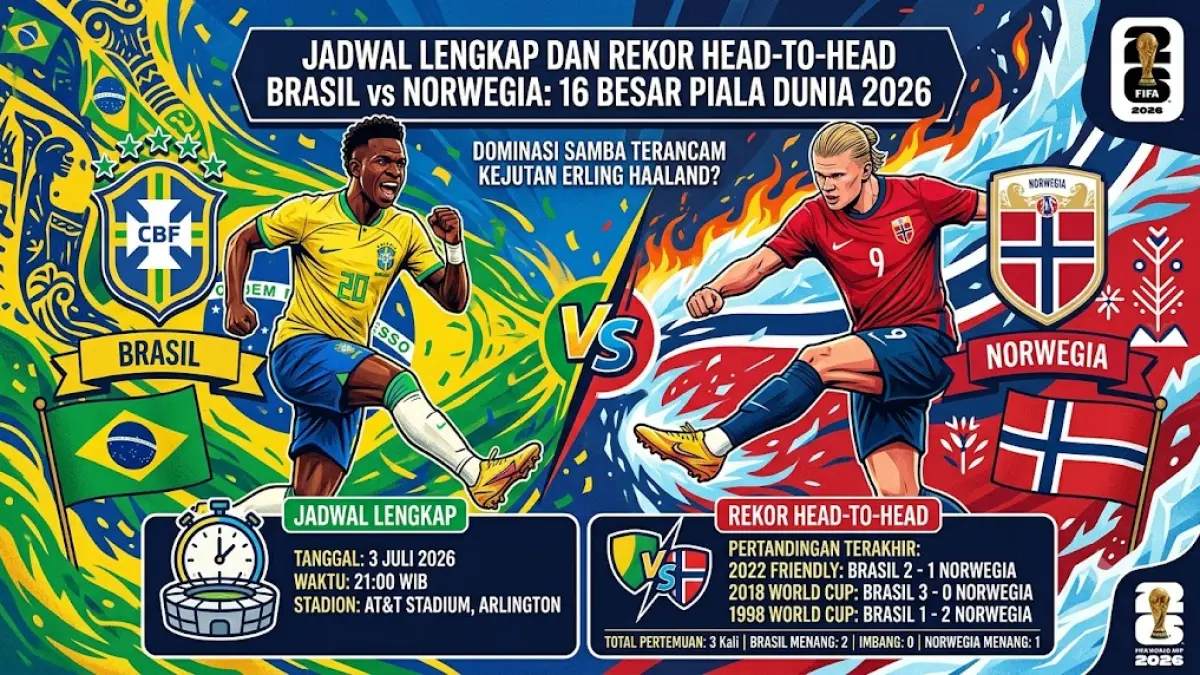 Piala Dunia 2026: Brasil vs Norwegia, Pertarungan Antara Tradisi dan Inovasi