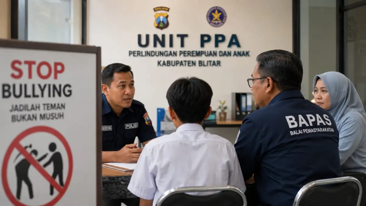 Polisi dan Bapas Kerjasama untuk Diversi Kasus Bullying di MTs Wlingi