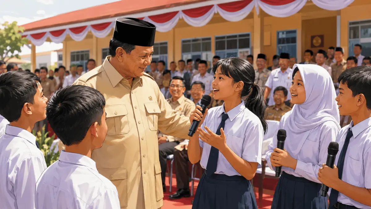 Presiden Prabowo Resmikan 166 Sekolah Rakyat, Tampilkan Bakat Multibahasa Siswa