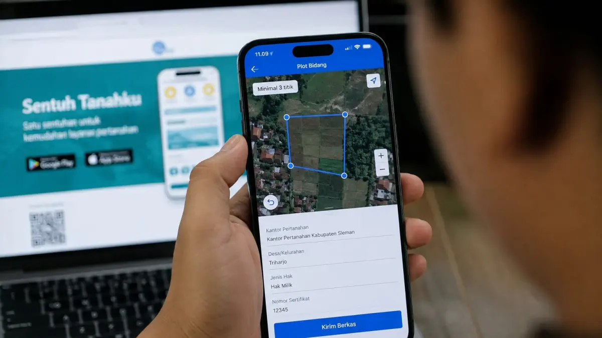 Proses Verifikasi Dan Plotting Tanah di Aplikasi Sentuh Tanahku untuk Masyarakat Blitar