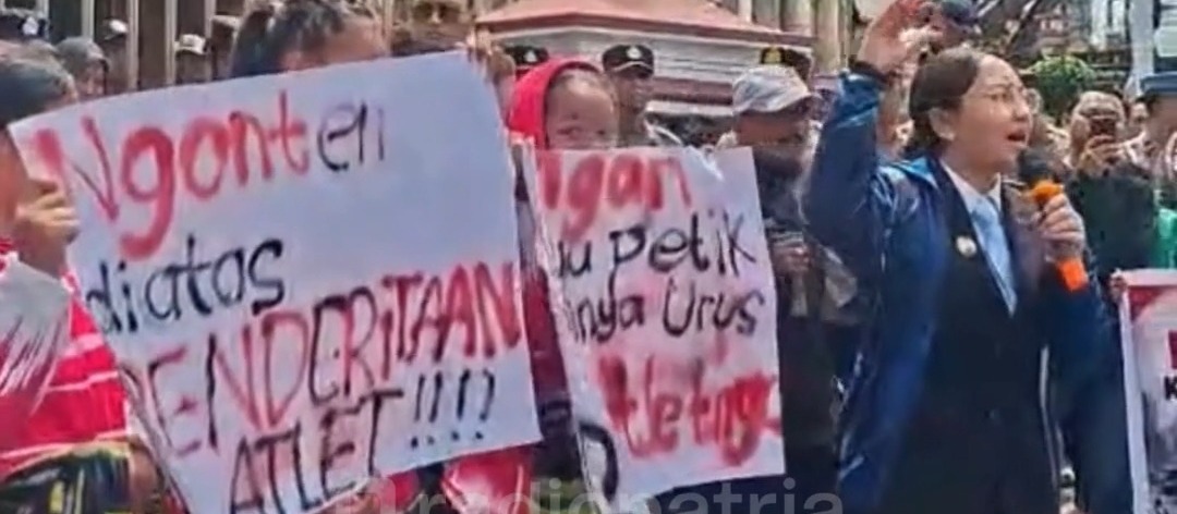 Ratusan Atlet KONI Kota Blitar Gelar Aksi Damai, Serukan Pencairan Anggaran Pembinaan