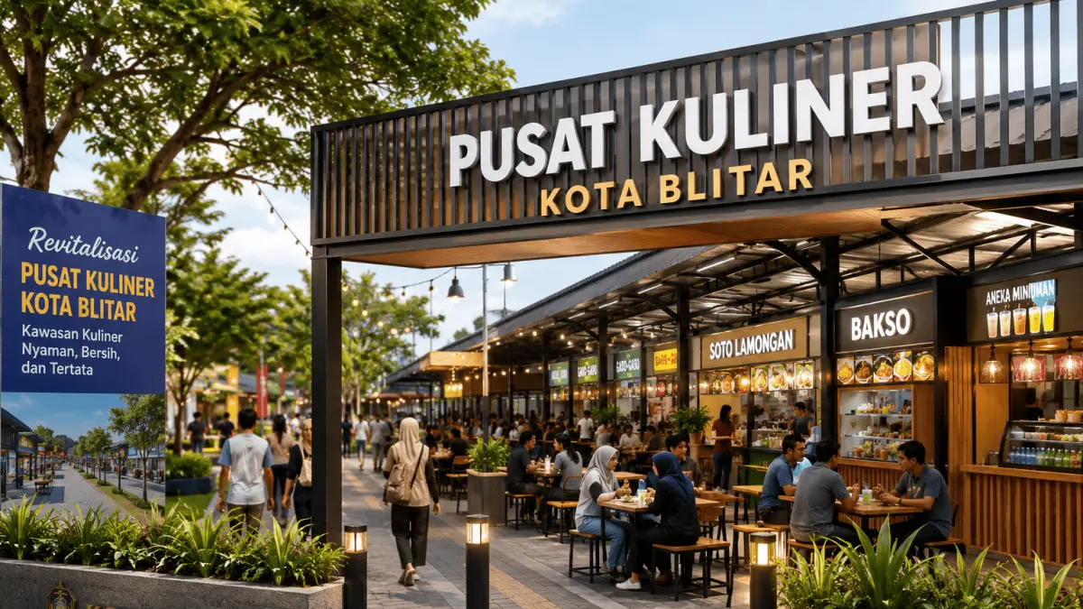 Revitalisasi Pusat Kuliner Kota Blitar Siap Dimulai, Disperindag Percepat Proses Administrasi