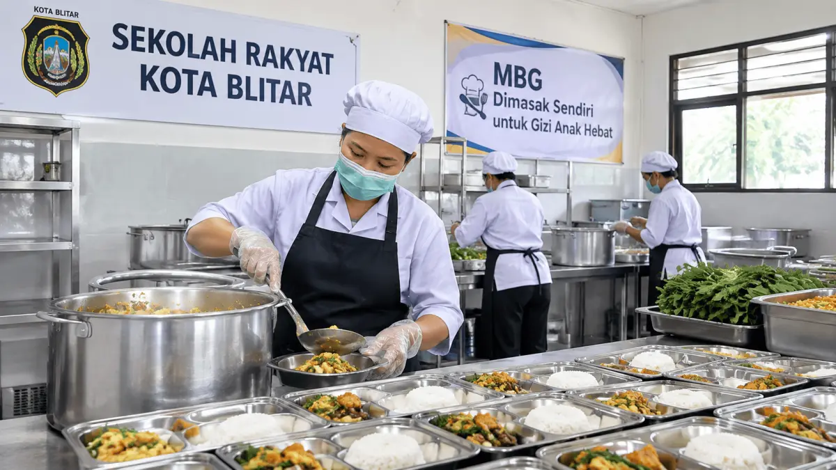 Sekolah Rakyat Blitar Siapkan Dapur Mandiri untuk Penyediaan Makan Bergizi bagi Siswa