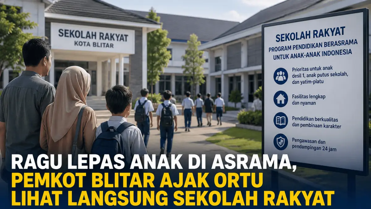 Sekolah Rakyat Kota Blitar: Pemkot Berupaya Mengatasi Keraguan Orang Tua dalam Program Pendidikan Berasrama