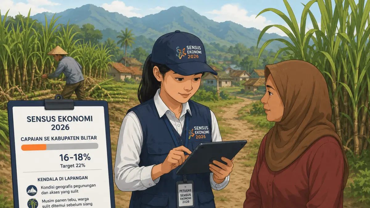 Sensus Ekonomi Kabupaten Blitar: Tantangan Geografis dan Harapan Peningkatan Capaian