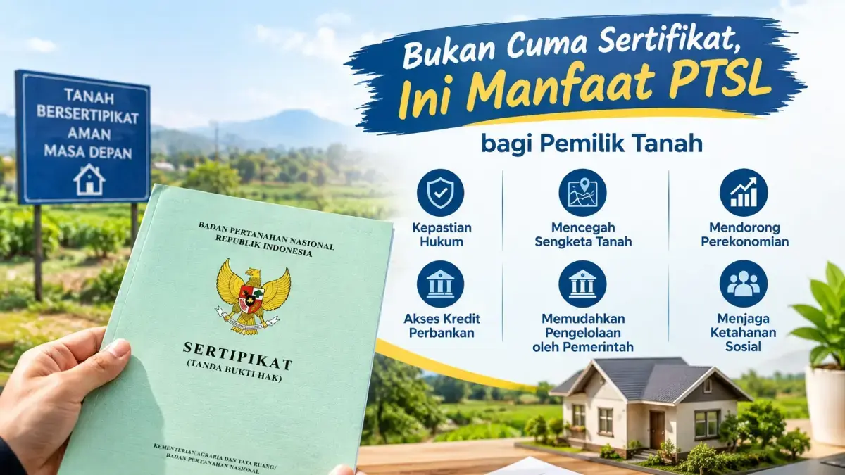Sertifikat Tanah PTSL: Manfaat Lebih dari Sekadar Bukti Kepemilikan bagi Warga Blitar