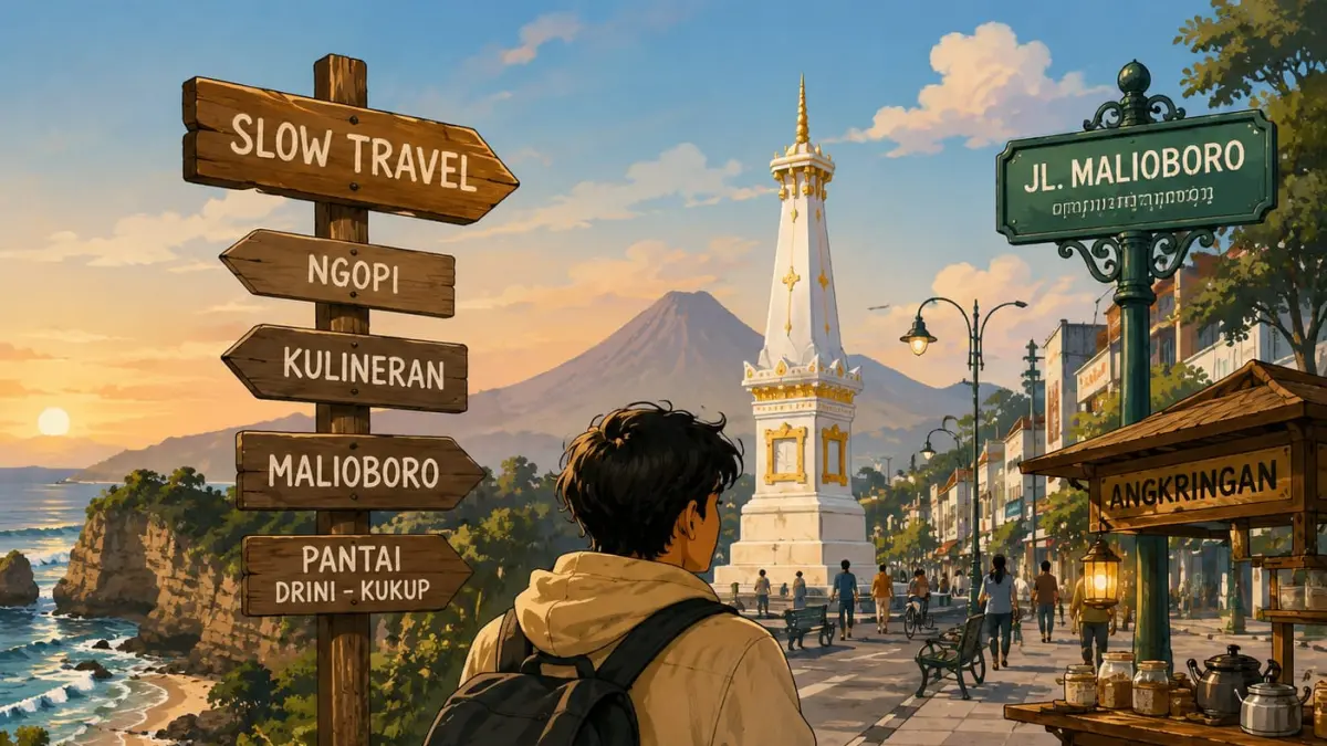 Slow Travel, Tren Liburan Anak Muda: Yogyakarta Masih Menjadi Primadona untuk Healing Santai