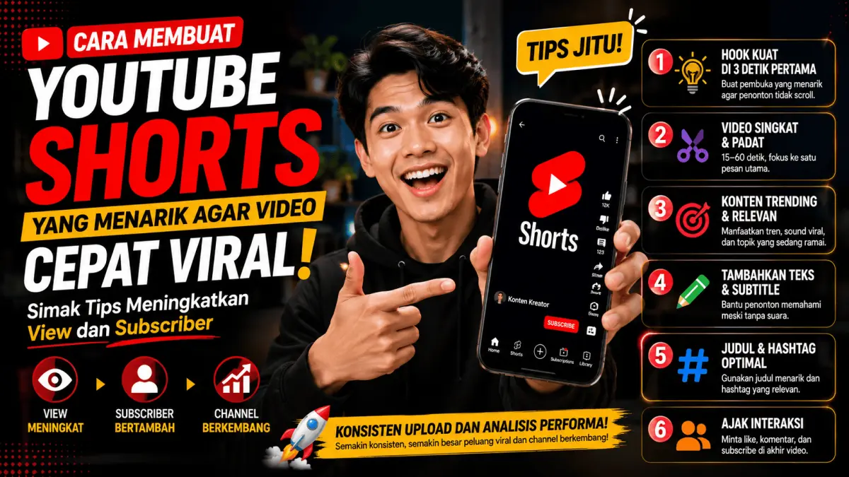 Strategi Efektif Membuat YouTube Shorts Menarik untuk Meningkatkan Jangkauan dan Subscribers di Blitar