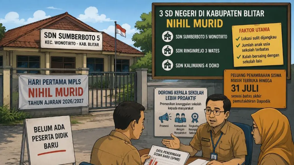 Tantangan Pendidikan di Blitar: 3 SD Negeri Tanpa Siswa di Hari Pertama MPLS