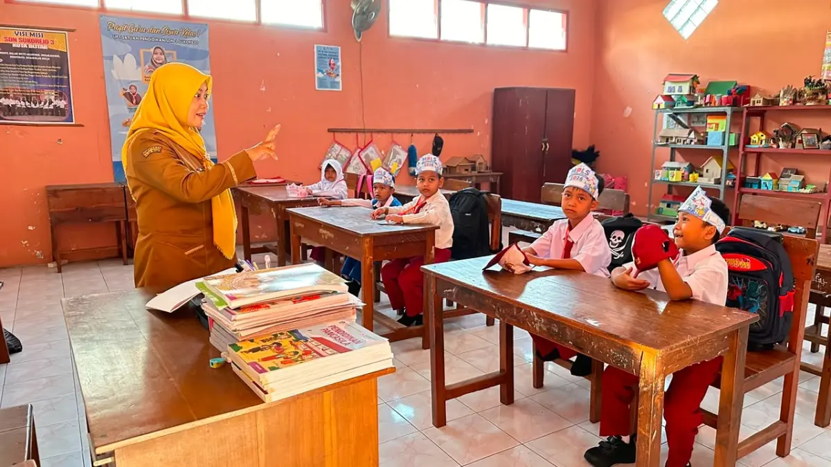 Tantangan SDN Sukorejo 3 Kota Blitar: Hanya Lima Murid Baru, MPLS Tetap Berlanjut dengan Semangat