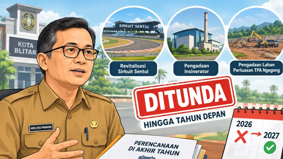 Tiga Proyek Strategis di Kota Blitar Ditunda, Sirkuit Sentul Baru Digarap 2027