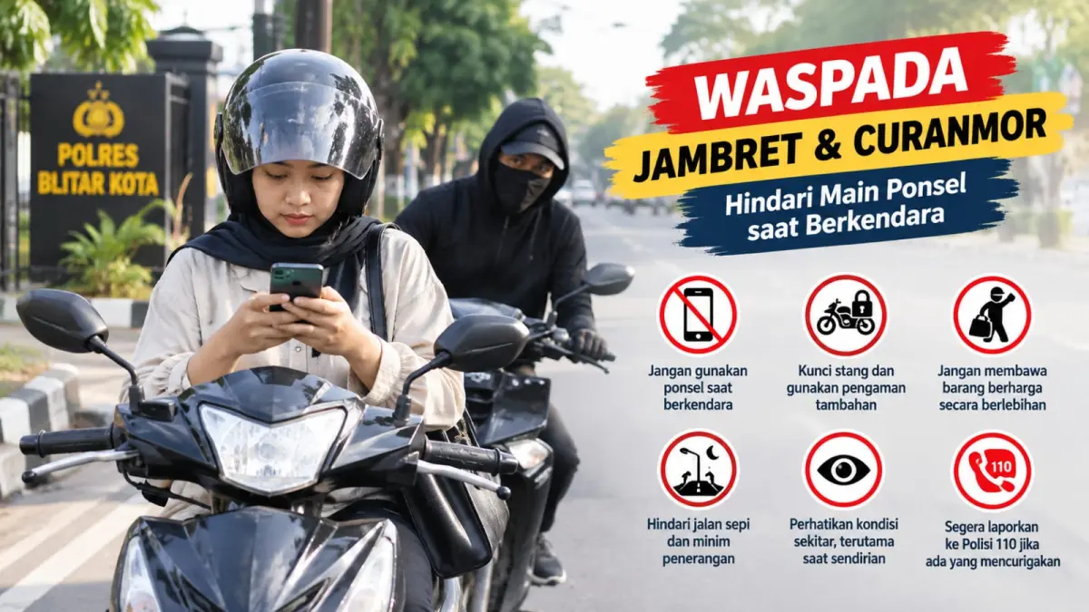Tingkatan Keamanan: Polres Blitar Imbau Warga Waspada Terhadap Jambret dan Curanmor