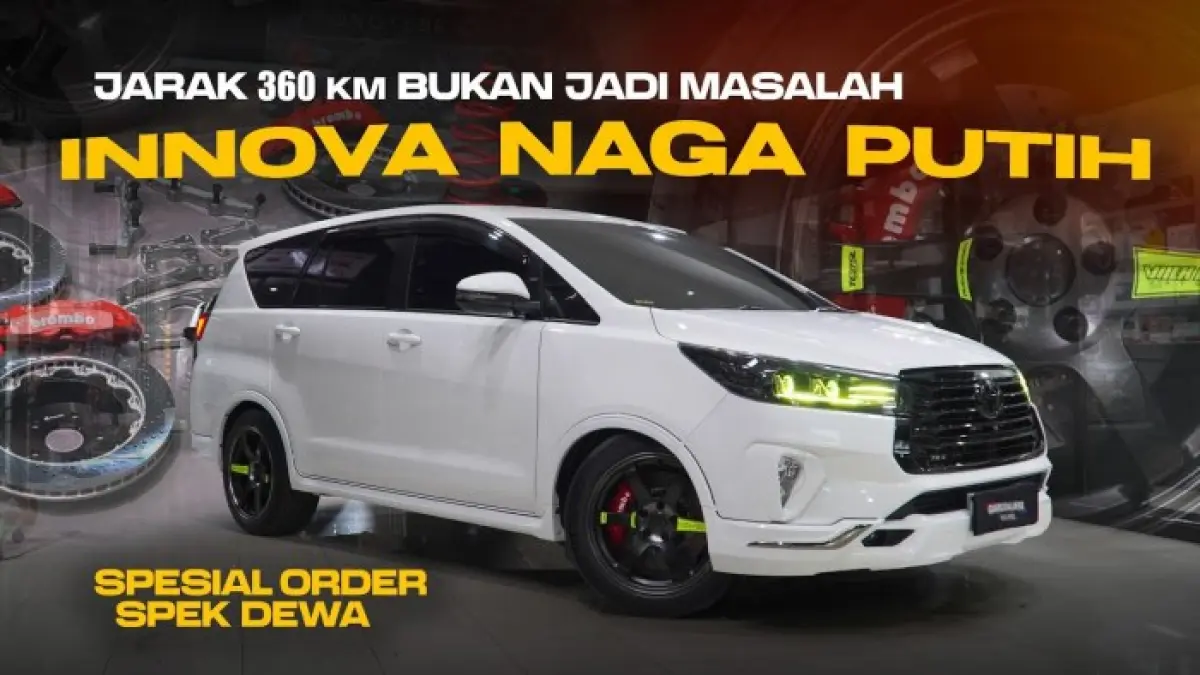Transformasi Menakjubkan Innova Reborn G Putih di Blitar: Dari Standar Menjadi Sporty dan Mewah